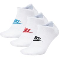 SOCKEN Nike Sportswear Everyday Essential No-Show Socks 3, Weiß, Unisex