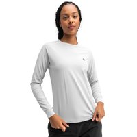 Damen Wandern langärmeliges wander-t-shirt für Ascend Grau