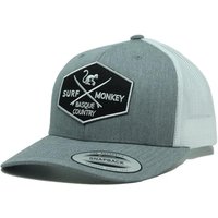 Trucker-Cap - 6 Panels / Erwachsene / Einheitsgröße (Grau / Weiß)