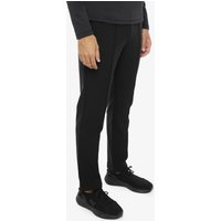 Schwarze synthetische Fitnesshose für Herren