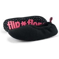 Damen flip*flop ballett*knit Ballerina Schwarz