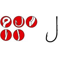 Gamakatsu LS-5213R Hook Red Gr.2/0 - Wurmhaken rot