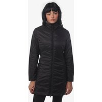 Schwarze Synthetik-Fitnessjacke für Damen