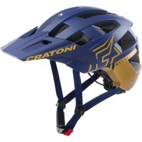 MTB-Helm AllSet Pro  blau/gold matt