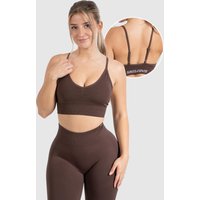 Damen Sport BH Maria Solid Dunkelbraun