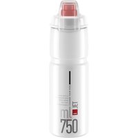 Elite Trinkflasche Jet Plus 750ml, klar/rot, Polyethylen