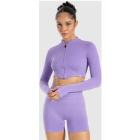 Damen Crop Jacke Harly Dunkel Lila