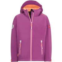 Mädchen Softshelljacke Trollfjord Malvenpink/Papayaorange