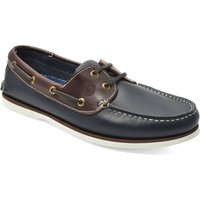 Bootsschuhe Herren Gonone Marineblau und Braun Leder