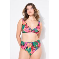 Damen Bikini-Top Softcups Jungle-Print