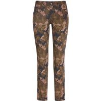 Alberto JANA - Flower Print lang Hose oliv