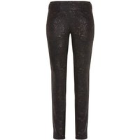 Alberto LUCY - Golden Jersey Print lang Hose schwarz