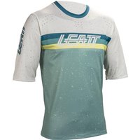 Elastisches MTB Enduro 3.0 Trikot mit Dreiviertelärmeln Grün Herren