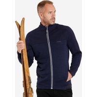 Unterziehjacke Herren warm atmungsaktiv Merinowolle - 500 blau/weiß