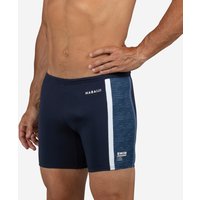Badehose Boxer lang ‒ Yoko Mala blau/weiss