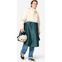 Fahrrad Regenponcho City 540 Sichtbarkeit bei Nacht khaki/beige