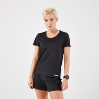 Laufshirt kurzarm Damen atmungsaktiv - Run 100 schwarz