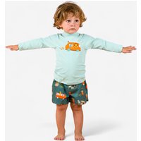 UV-Shirt langarm Baby - Van seladongrün