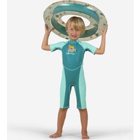 UV Einteiler Schutzanzug Baby - Kloupi grün/Print Savanne