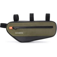 Rockbros 30120079001 Fahrradrahmentasche für 1.7L Rahmen - grün und schwarz