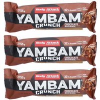 BODY ATTACK Yambam Crunch Riegel Schokolade Brownie