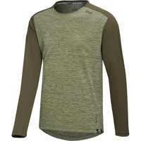 iXS Flow X Long Sleeve Jersey Olive-Dark Olive XXL
