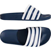 adidas Originals Adilette Badelatschen Weiss Blau