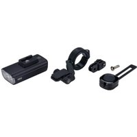 BBB NanoStrike Frontlight 1000i Plus - kompakt 83 × 39,5 × 26 mm, Centermount, kabellose Fernbedienung, schlankes Design in Schwarz