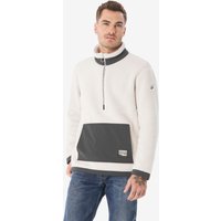 Fleecepullover Herren Sherpa 1/2 Reißverschluss Wandern - MH100 beige