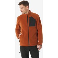 Fleecejacke Herren mit Tasche Wandern - MH500 orange