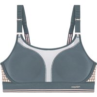 Sport-BH maximaler Halt Damen - Triaction Extreme Lite grau