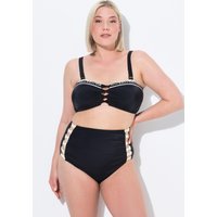 Damen Bikini Zierbänder Softcups Träger verstellbar High Waist