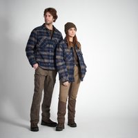 Outdoorhemd 500 Flanell blau