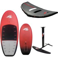 F2 Set Foilboard Glide Strato Team Rot 120L + Alu Foil 1700 + Wing 5qm