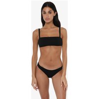 Schwarze Damen-Badehose aus Synthetik