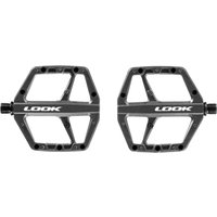 Look Trail Roc 2 Plattformpedal - robustes Flat-Pedal mit 8 austauschbaren Pins, konkave 105 × 106 mm Plattform, 17 mm Höhe, Aluminium/Chromoly+, schwarz