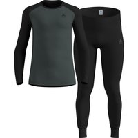 ODLO SET ACTIVE ECO WARM Longsleeve & Hose 2026 black/urban chic - S