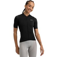 Damen Radsport kurzärmeliges -radtrikot aus recyclingmaterialien M6R Fly Schwar