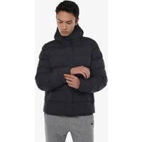 Schwarze synthetische Fitnessjacke für Herren