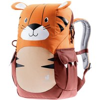 Deuter Kikki Kinderrucksack 8 Liter mandarine-redwood - 310 g, Maße 35x20x17 cm, Rückenlänge 24-30 cm, für Kinder mit 98-130 cm Körpergröße