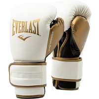 Everlast Powerlock 2R Boxhandschuhe | Weiß/Gold | 10-OZ