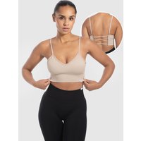 Damen Sport BH Alma Beige