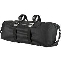 BROOKS Scape Handlebar Roll Black - wasserdichte Lenkertasche 10-12 Liter aus 600D Polyester mit Hypalon-Details - 670 g leicht, 350-400x160x160 mm