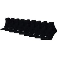 Socken Unisex 9er Pack Stretch-Quarter Plain ECOM 9P