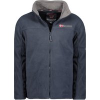 Gestickter Baumwoll-Fleece mit Reißverschluss Geographical Norway Tamazonie