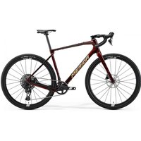 Merida SILEX 8000 Elegant Wildberry Gold Carbon Gravelbike Größe XXS, kabellose SRAM Apex AXS 1×12-Gang, hydraulische Scheibenbremse,