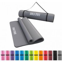 Yogamatte - 190x100x1,5 cm, mit Tragegurt, Gymnastikmatte, Fitnessmatte