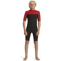 Kurzärmliger Back-Zip-Springsuit 2/2MM EVERYDAY SESSIONS Rot Junge