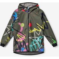 Softshell-Jacke mit Fleece für Kinder Basic, Khaki, Fantasie