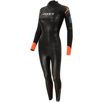 Zone3 Aspect Neoprenanzug Damen Schwarz Orange, Größe SM